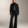 Veste longue à ceinture en modal brossé Veste longue à ceinture en modal brossé