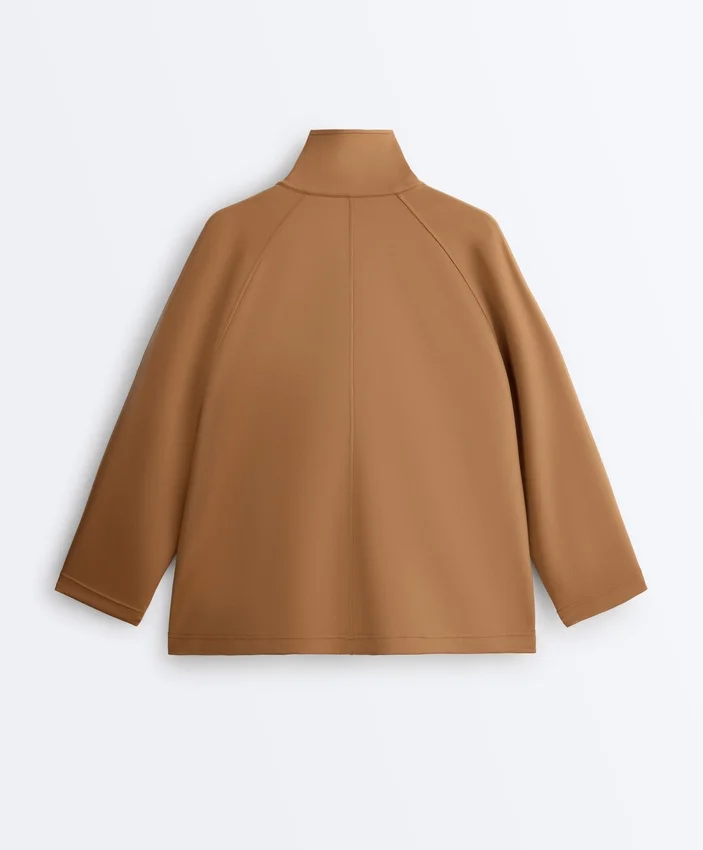 Veste longue effet néoprène Veste longue effet néoprène