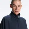 Veste longue en piqué avec passepoil en coton contrasté Veste longue en piqué avec passepoil en coton contrasté