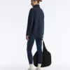 Veste longue en piqué avec passepoil en coton contrasté Veste longue en piqué avec passepoil en coton contrasté