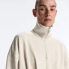 Veste longue en piqué de coton avec ceinture Veste longue en piqué de coton avec ceinture