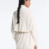 Veste longue à fines rayures avec taille ajustable et modal Soft Touch Veste longue à fines rayures avec taille ajustable et modal Soft Touch
