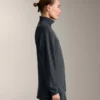 Veste longue à rayures asymétriques en modal Veste longue à rayures asymétriques en modal