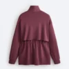 Veste longue Soft Touch avec modal et poches Veste longue Soft Touch avec modal et poches