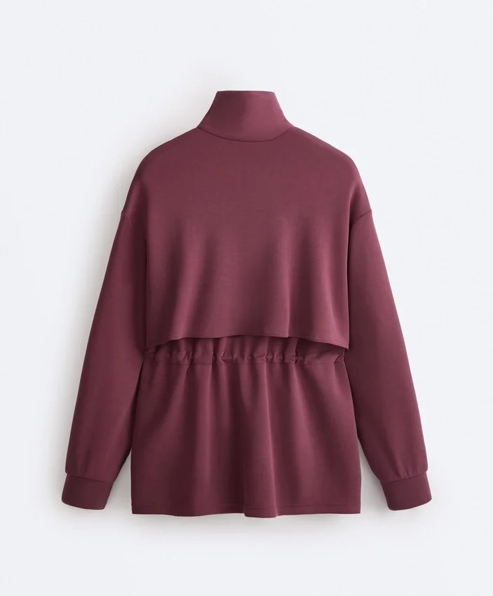 Veste longue Soft Touch avec modal et poches Veste longue Soft Touch avec modal et poches