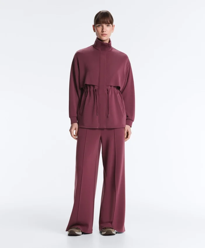 Veste longue Soft Touch avec modal et poches Veste longue Soft Touch avec modal et poches
