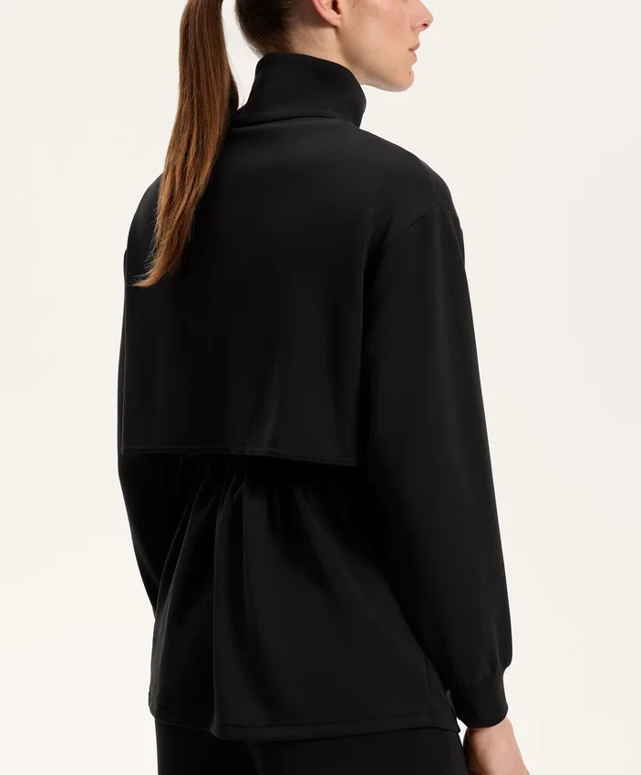 Veste longue Soft Touch avec modal et poches Veste longue Soft Touch avec modal et poches