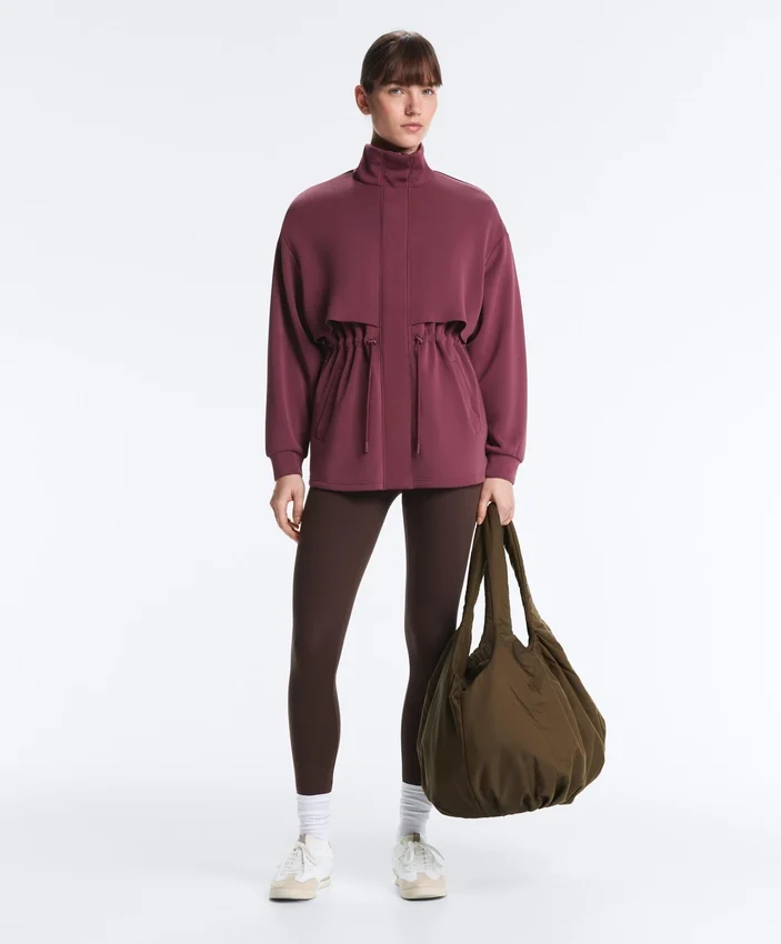 Veste longue Soft Touch avec modal et poches Veste longue Soft Touch avec modal et poches