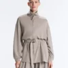 Veste longue style corset avec ceinture en modal Soft Touch Veste longue style corset avec ceinture en modal Soft Touch