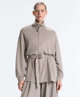 Veste longue style corset avec ceinture en modal Soft Touch