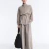 Veste longue style corset avec ceinture en modal Soft Touch Veste longue style corset avec ceinture en modal Soft Touch