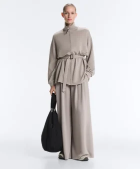 Veste longue style corset avec ceinture en modal Soft Touch
