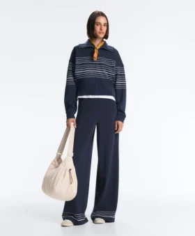 Veste marin rayée Soft Touch en modal