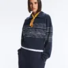 Veste marin rayée Soft Touch en modal