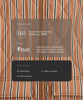 Veste matelassée en Fellex® Aerogel déperlante