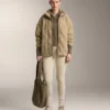 Veste matelassée en peaux lainées