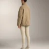 Veste matelassée en peaux lainées