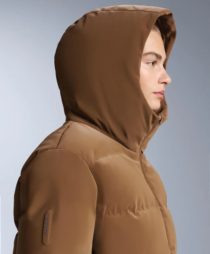 Veste matelassée en satin 80 % duvet et 20 % plumes Minardi Piume Ski, résistante à l’eau Veste matelassée en satin 80 % duvet et 20 % plumes Minardi Piume Ski, résistante à l’eau