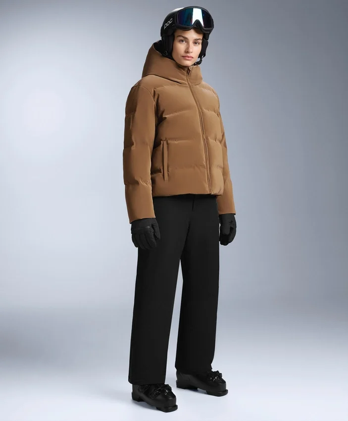 Veste matelassée en satin 80 % duvet et 20 % plumes Minardi Piume Ski, résistante à l’eau Veste matelassée en satin 80 % duvet et 20 % plumes Minardi Piume Ski, résistante à l’eau