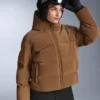 Veste matelassée en satin 80 % duvet et 20 % plumes Minardi Piume Ski, résistante à l’eau Veste matelassée en satin 80 % duvet et 20 % plumes Minardi Piume Ski, résistante à l’eau