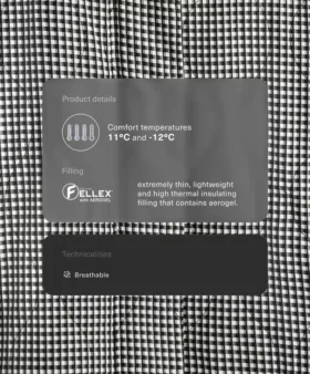 Veste matelassée Fellex® Aerogel à carreaux