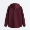 Veste oversize à capuche en piqué de coton
