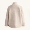 Veste oversize en imitation peaux lainées