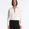 Veste à passepoils effet néoprène Veste à passepoils effet néoprène