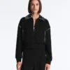Veste à passepoils effet néoprène Veste à passepoils effet néoprène