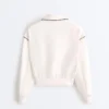 Veste à passepoils effet néoprène Veste à passepoils effet néoprène