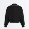 Veste à passepoils effet néoprène Veste à passepoils effet néoprène