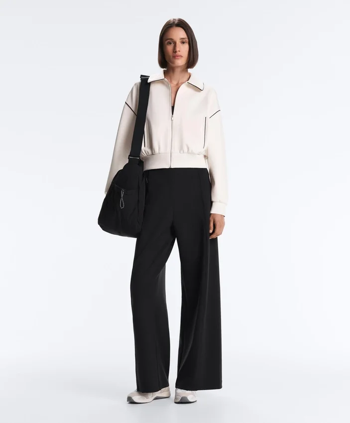 Veste à passepoils effet néoprène Veste à passepoils effet néoprène