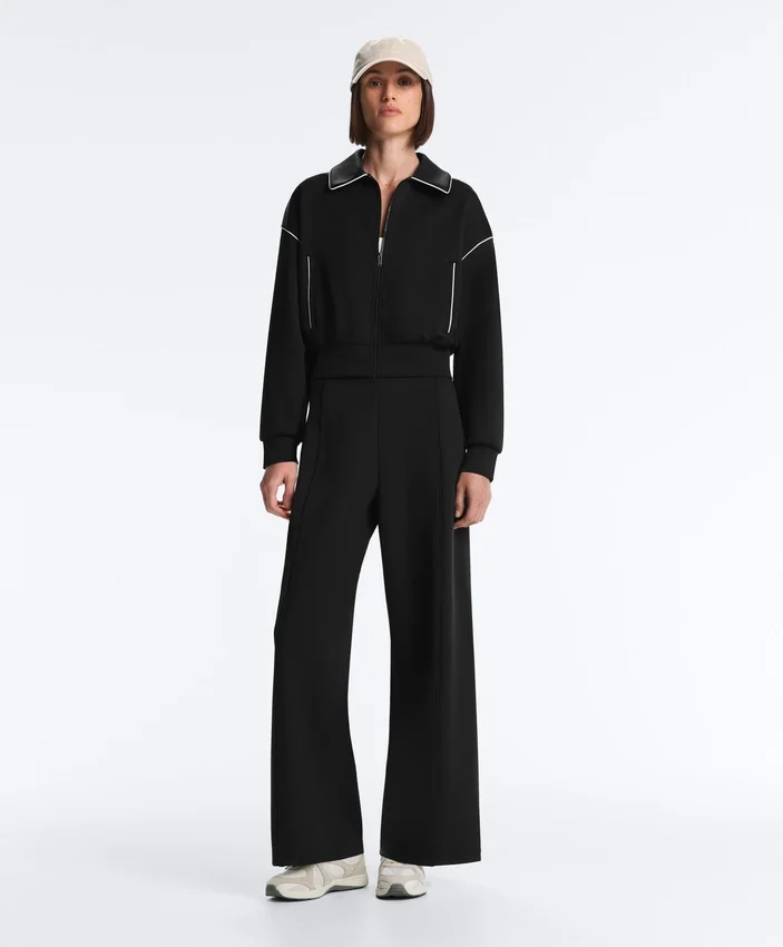 Veste à passepoils effet néoprène Veste à passepoils effet néoprène