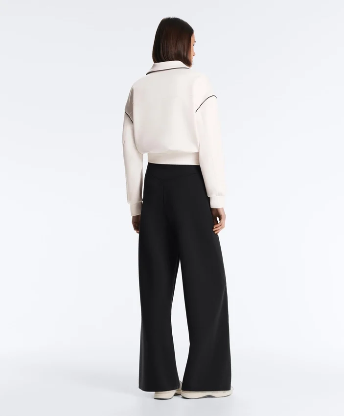 Veste à passepoils effet néoprène Veste à passepoils effet néoprène