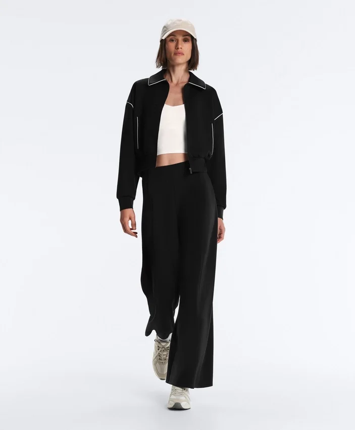 Veste à passepoils effet néoprène Veste à passepoils effet néoprène