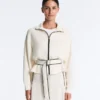 Veste à passepoils en modal Soft Touch