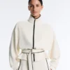 Veste à passepoils en modal Soft Touch
