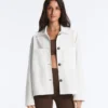 Veste à poches en mélange de coton