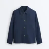 Veste à poches en mélange de coton