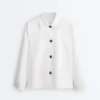 Veste à poches en mélange de coton