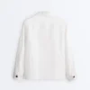 Veste à poches en mélange de coton