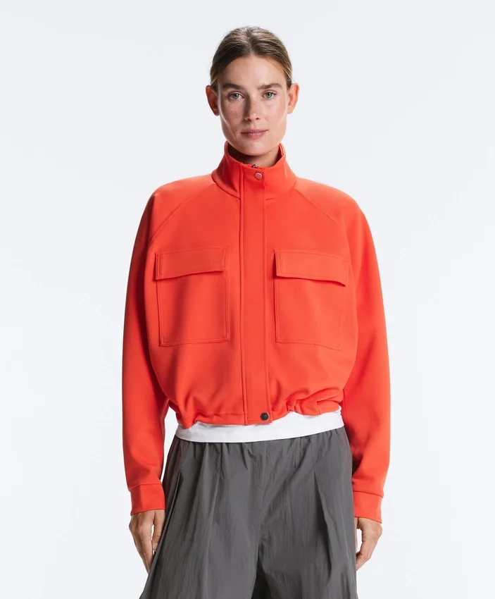 Veste à poches en piqué de coton Veste à poches en piqué de coton