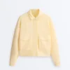 Veste à poches en piqué de coton Veste à poches en piqué de coton