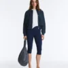 Veste à poches en piqué de coton Veste à poches en piqué de coton