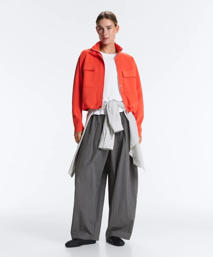 Veste à poches en piqué de coton Veste à poches en piqué de coton