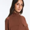 Veste à poches en piqué de coton Veste à poches en piqué de coton