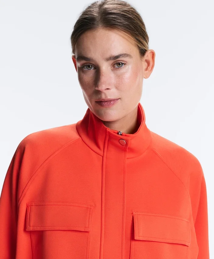 Veste à poches en piqué de coton Veste à poches en piqué de coton