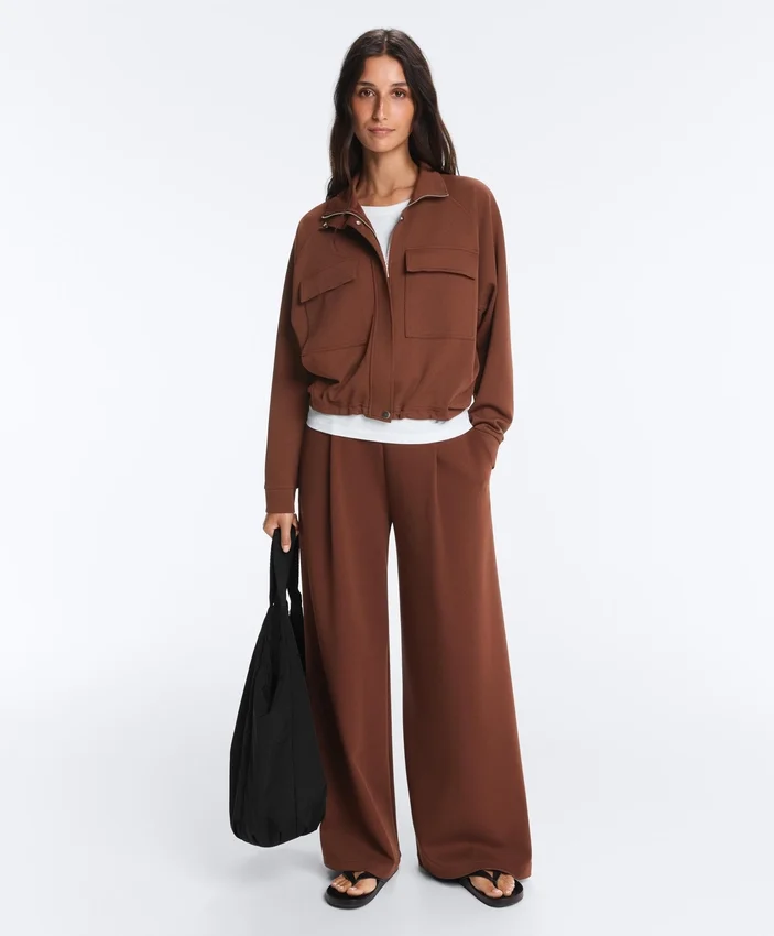 Veste à poches en piqué de coton Veste à poches en piqué de coton