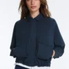 Veste à poches en piqué de coton Veste à poches en piqué de coton
