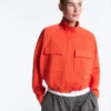 Veste à poches en piqué de coton Veste à poches en piqué de coton